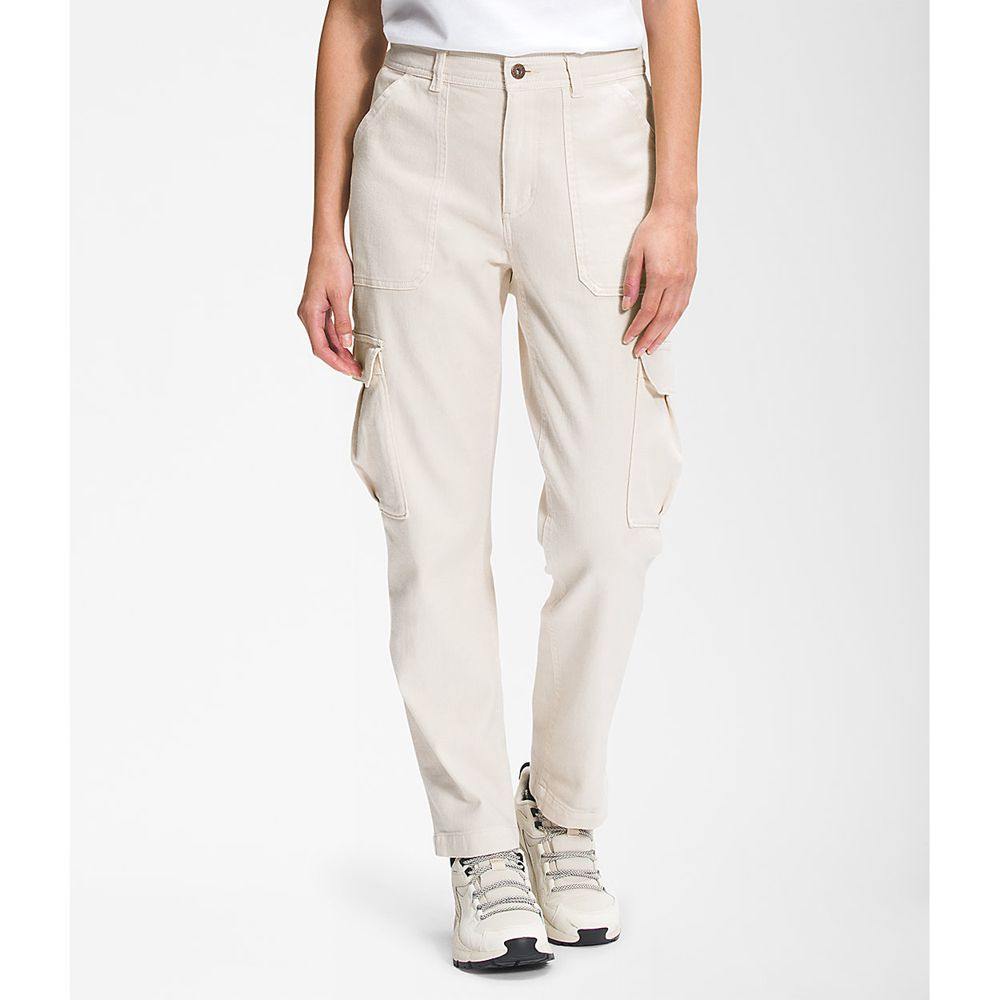 The North Face Pants Womens Australia - The North Face Heritage Cargo White (GLU-263071)